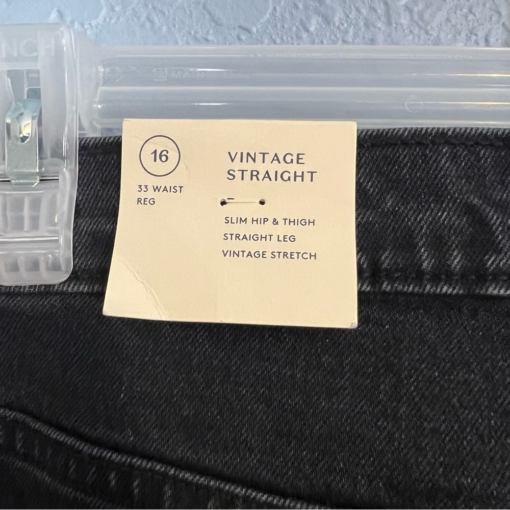 3/$30 ☀️ Universal Threads Vintage Straight Jeans Black - Picture 6 of 6